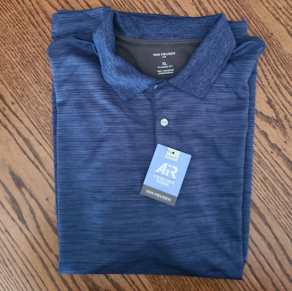 ๐ฅณFINAL PRICE๐๐ NWTโผ๏ธ Van Heusen Cooling Zone Polo Shirt - Picture 4 of 7